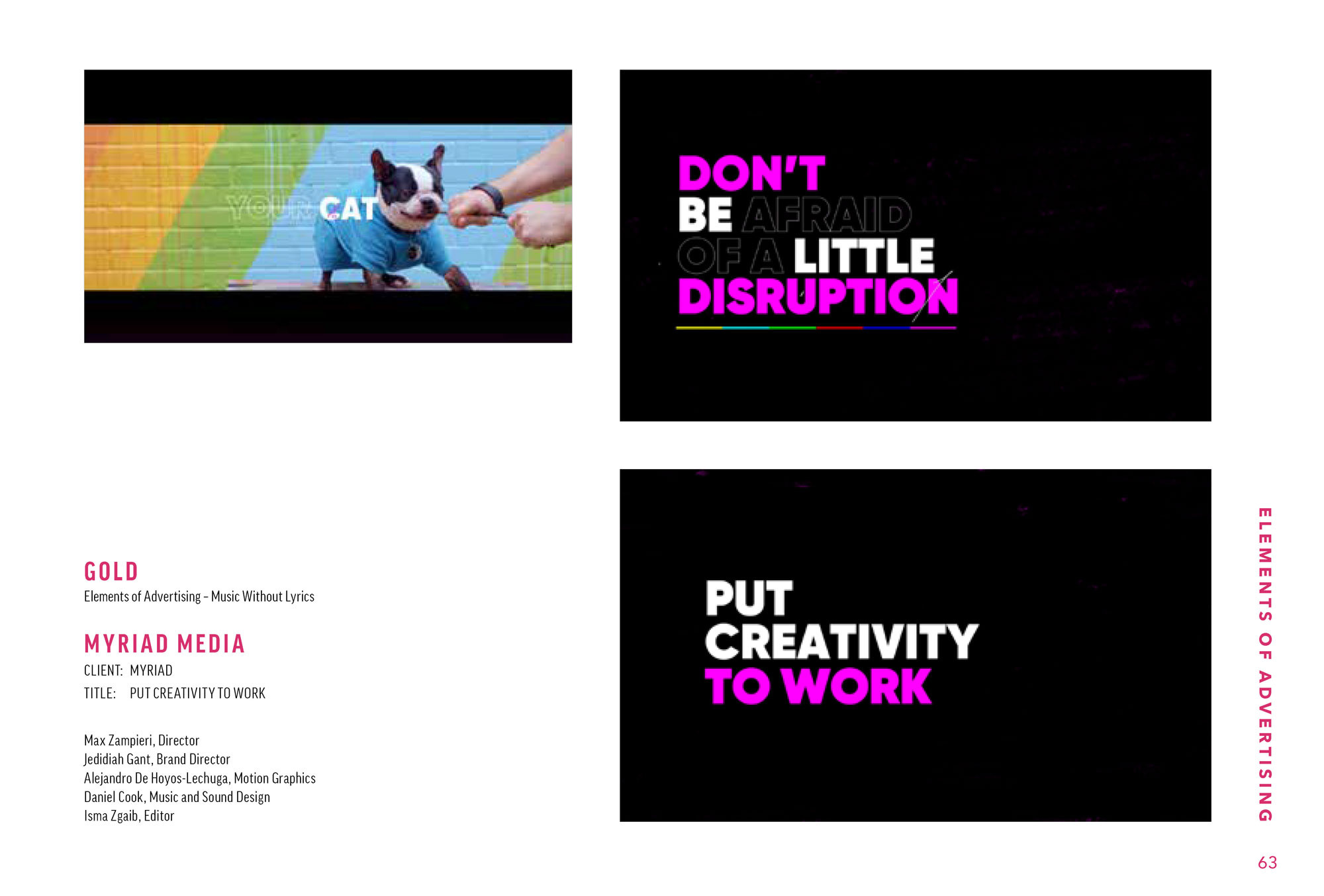 Gold Music Without Lyrics award for the  Put Creativity to Work film
