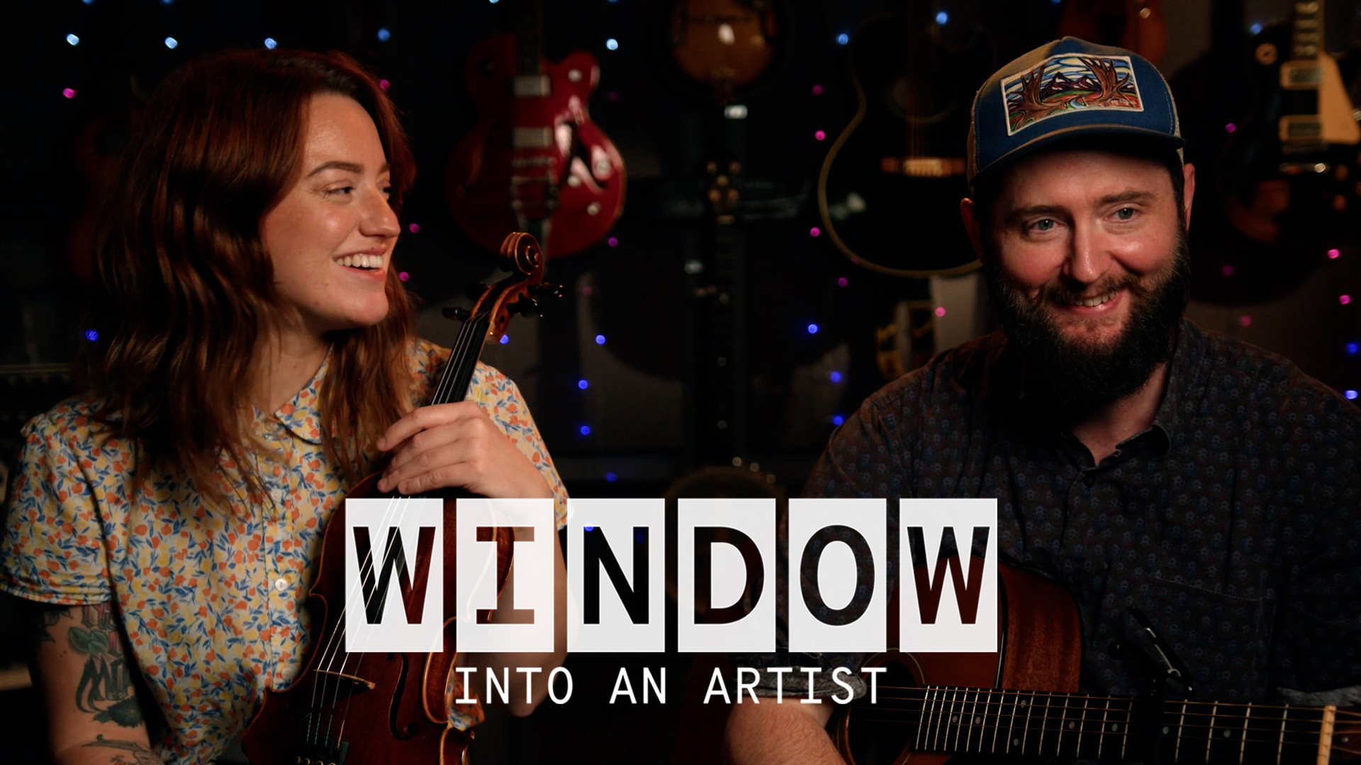 Autumn Brand and Daniel Cook (The One Eighties) laughing together. 